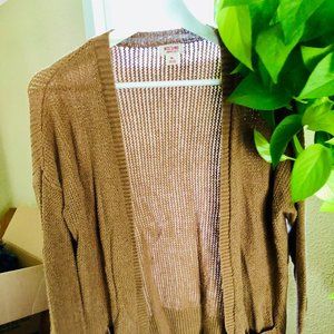 Coffee Brown Knit Cardigan
